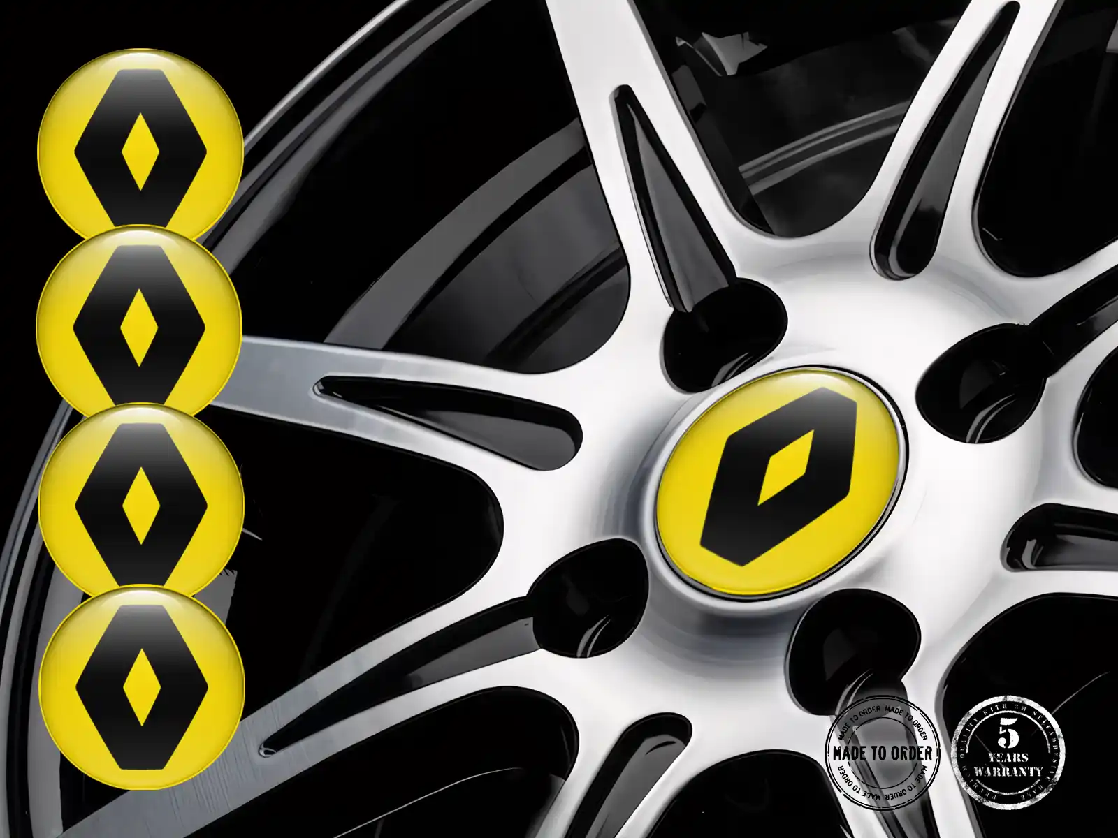Renault Dome-Sticker-Logo Premium Silikon-Design